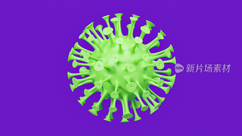 冠状病毒图像，包括3D插图。