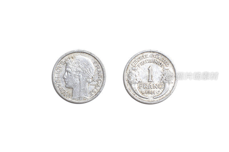 旧硬币，法国1法郎