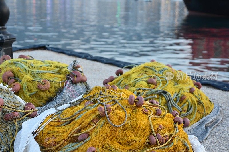 希腊克里特岛的渔网