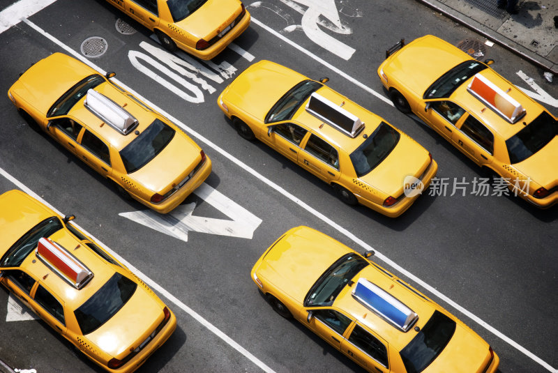 纽约黄色出租车的车队