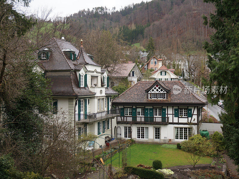 因特拉肯的传统瑞士房屋