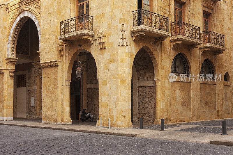 老贝鲁特的街道和建筑，黎巴嫩