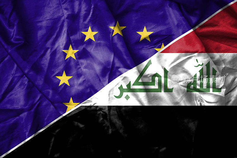 欧盟和伊拉克国旗