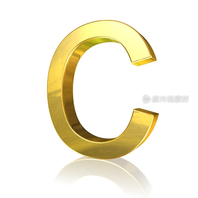 金色的字母C