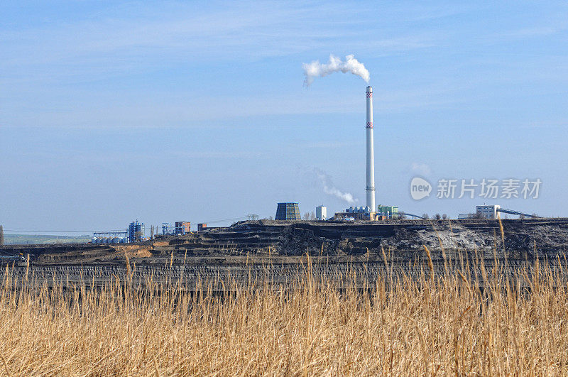煤炭头脑和化石燃料发电站