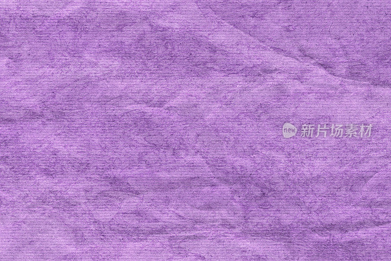 紫色再生条纹纸斑驳皱垃圾纹理
