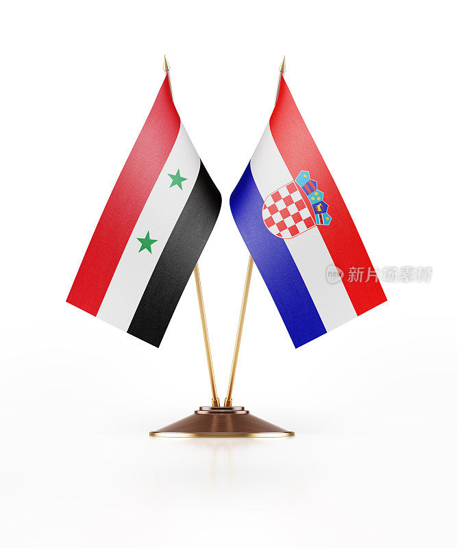 克罗地亚和叙利亚的微型国旗