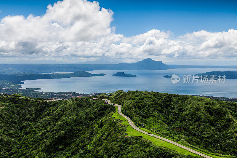 山道美丽，碧蓝的风景，塔加泰菲律宾