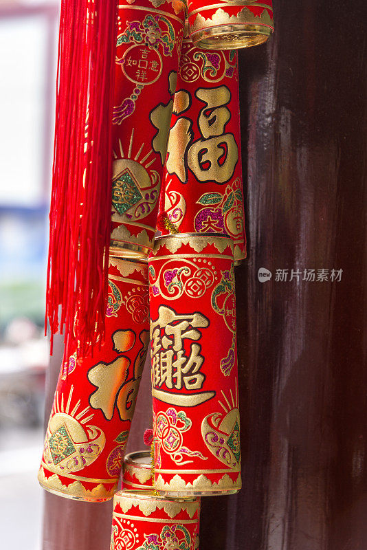 中国上海老城的亚洲装饰