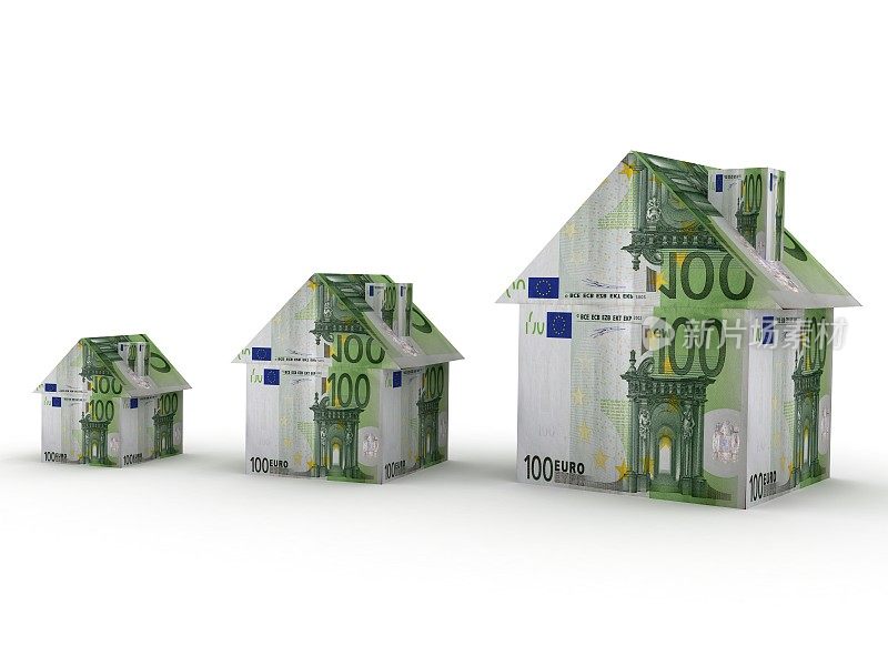欧洲房地产房价增长概念