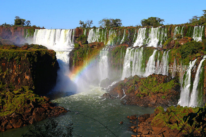 阿根廷-瀑布德伊瓜苏，伊瓜苏国家公园，彩虹