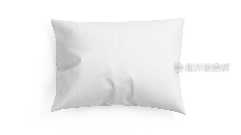 3D渲染枕头孤立的白色背景