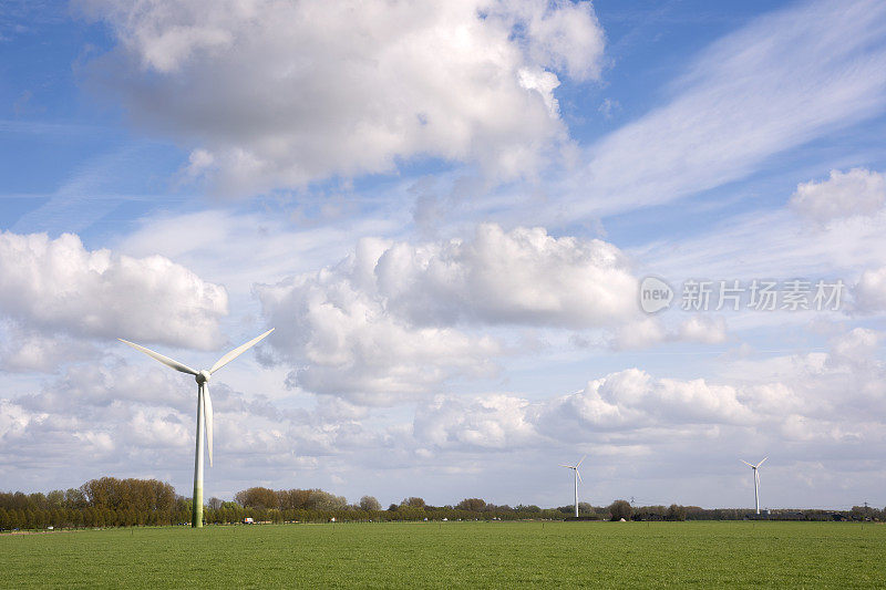荷兰的风力涡轮机