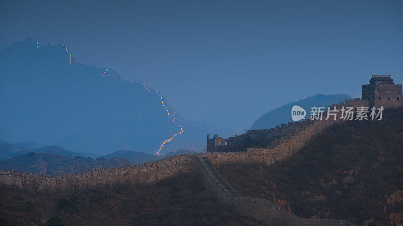 长城的夜景