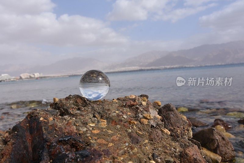 水晶球，红海，埃拉特，以色列