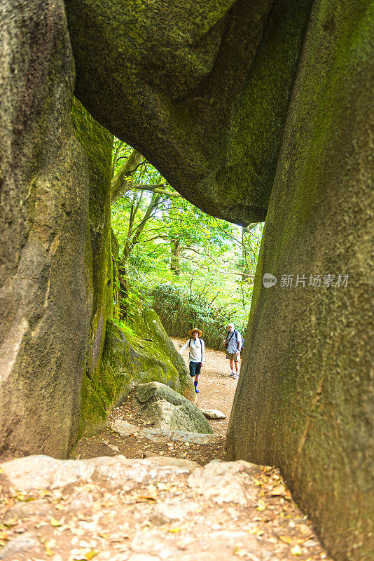 在白桥步道徒步旅行