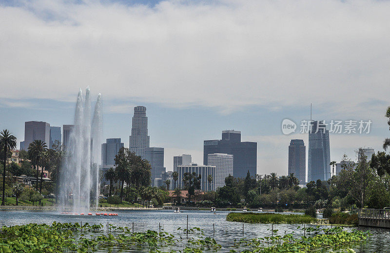 回声公园湖在回声公园，加州在洛杉矶