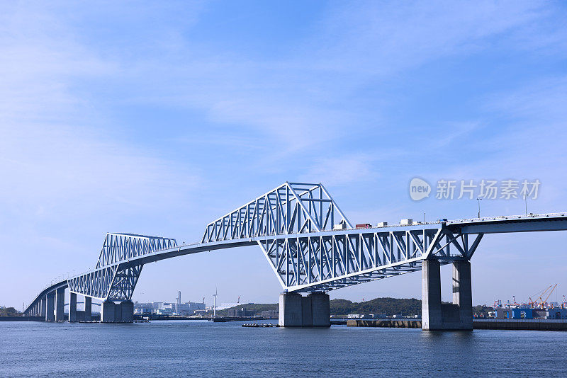 东京门大桥和东京湾地区