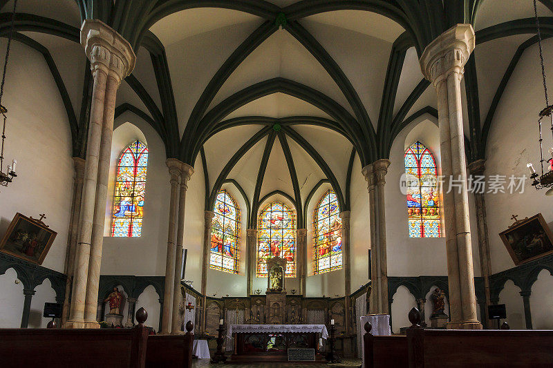 新哥特式教堂Caraça圣所(Caraça圣地)，米纳斯吉拉斯州，巴西