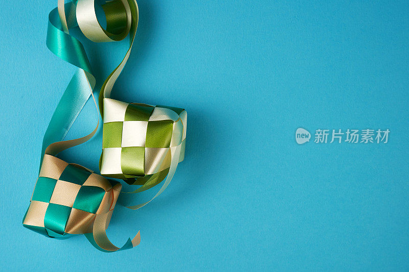 用于斋月节日装饰的丝带ketupat