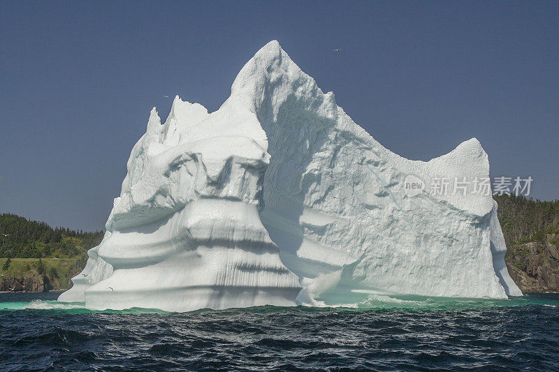 加拿大纽芬兰三一湾的一座冰山
