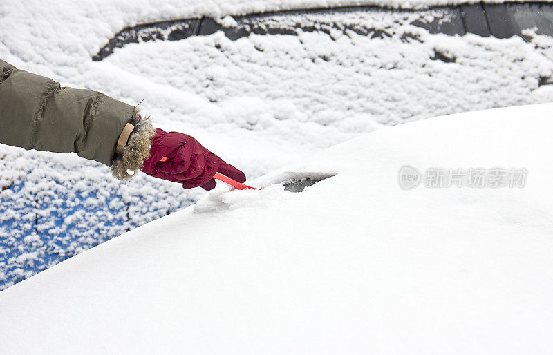 雪灾后洗车