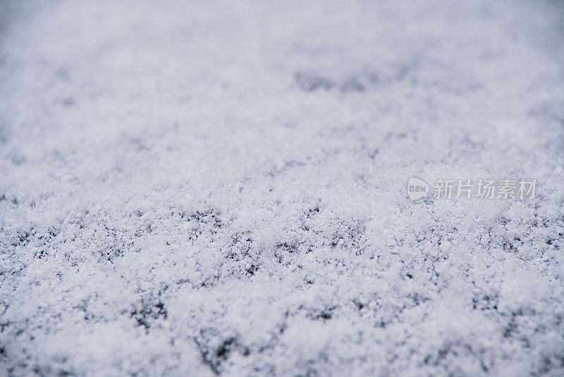 微距-雪景特写