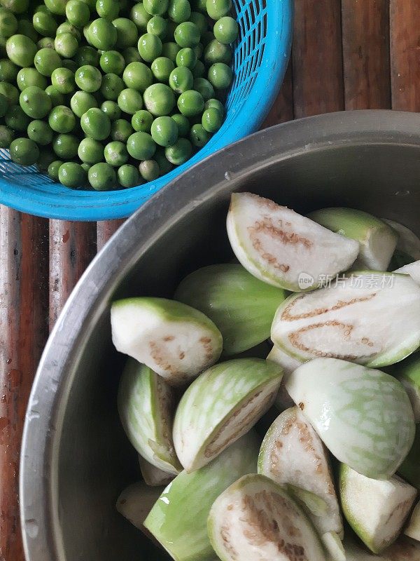 关闭茄子蔬菜准备食物。