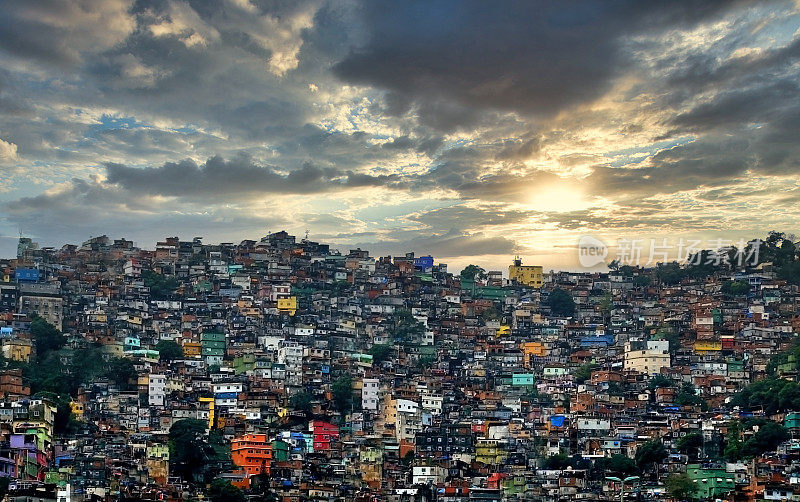 里约热内卢的Rocinha贫民窟