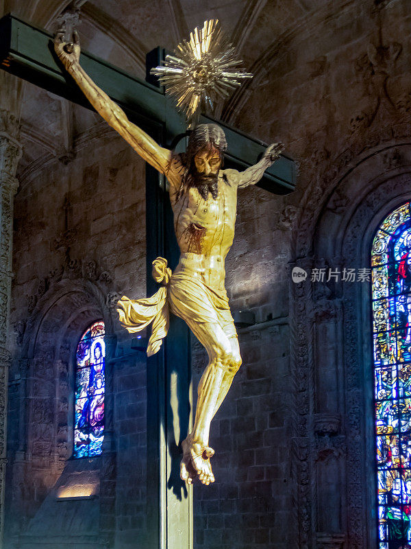 Jerónimos里斯本修道院的十字架