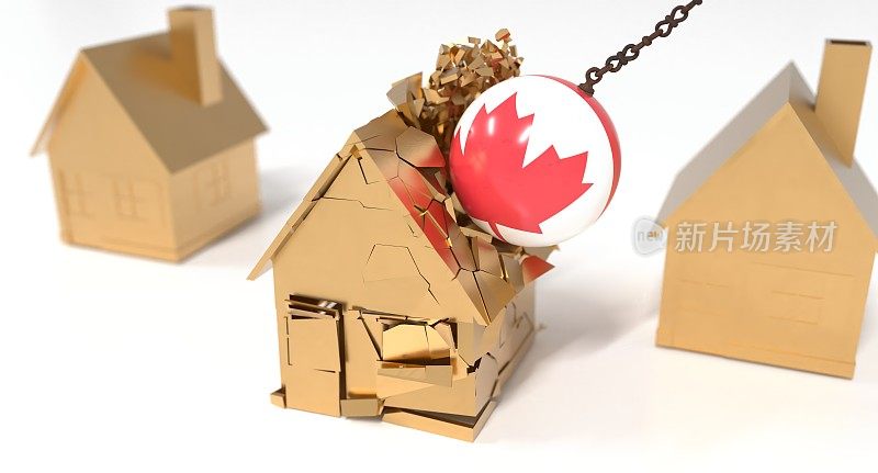 加拿大全球通货膨胀衰退房屋房地产崩盘