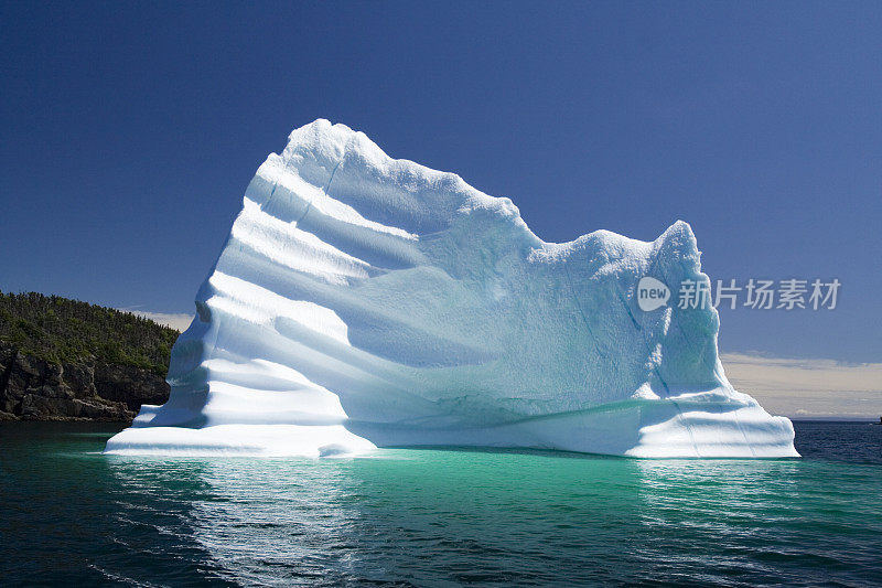 冰山，三一湾，纽芬兰，加拿大
