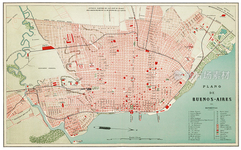 布宜诺斯艾利斯1888年地图