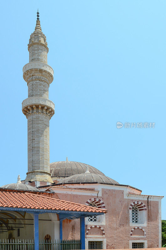 希腊罗德老城的清真寺