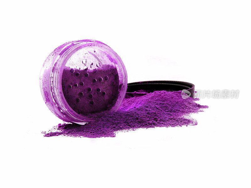 亮紫色矿物化妆品