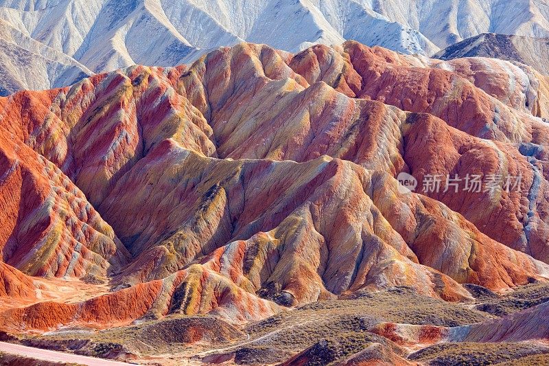 张掖丹霞地质公园风景秀丽