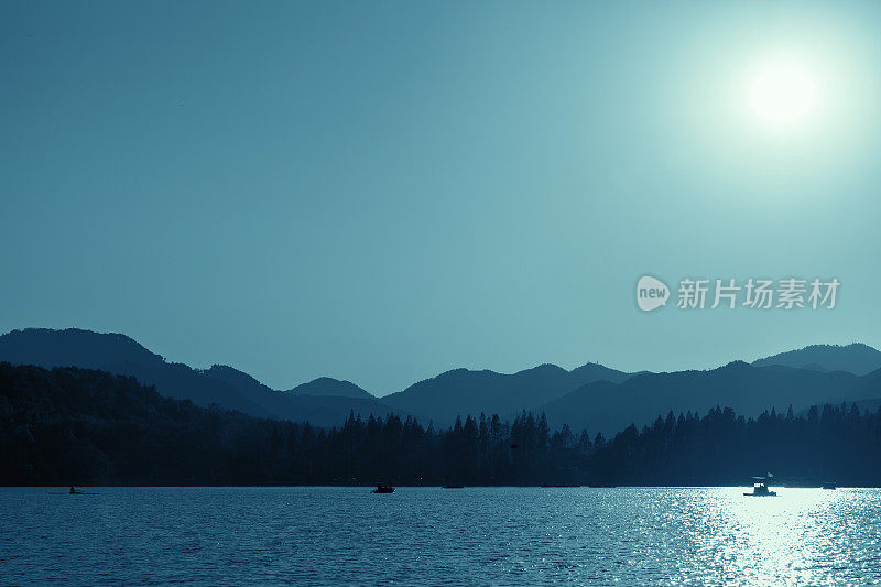 西湖滨海景观。杭州,中国
