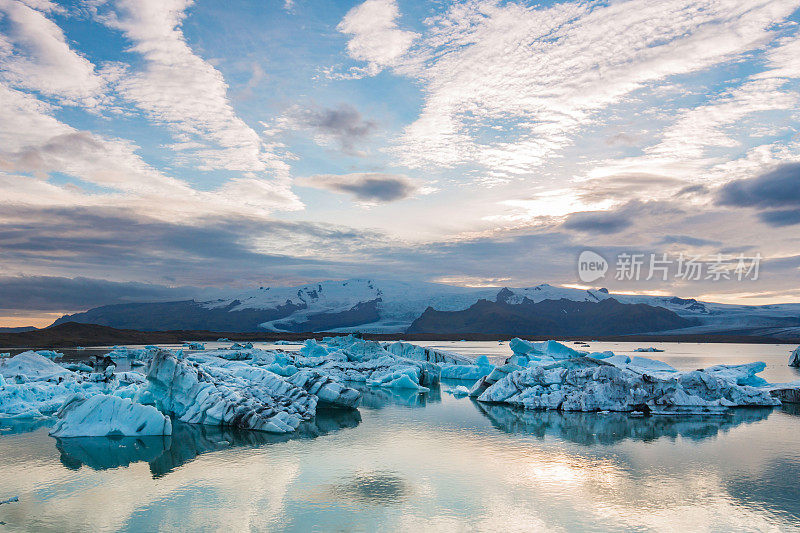 冰川湖jokulsarlon