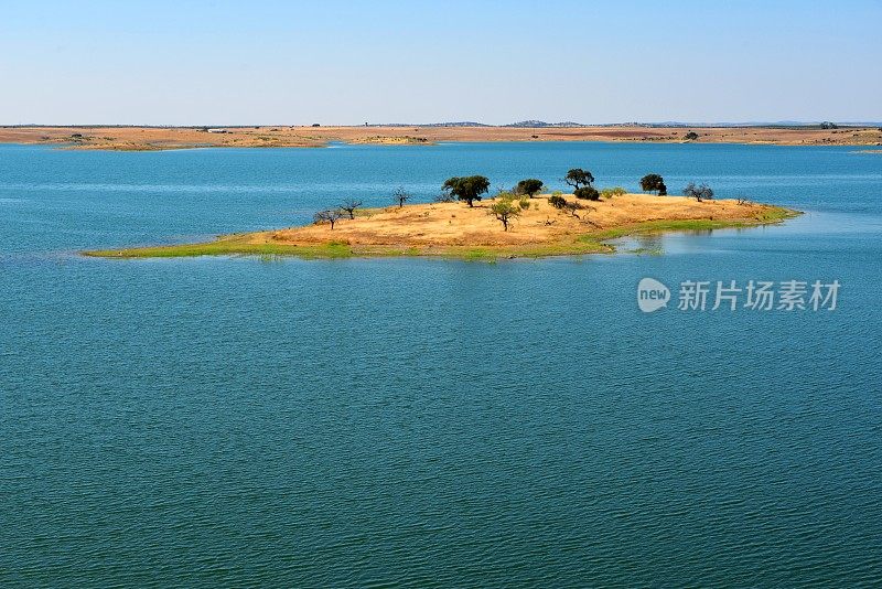 Alqueva大坝水库-岛-西格兰雅，贝雅区，葡萄牙