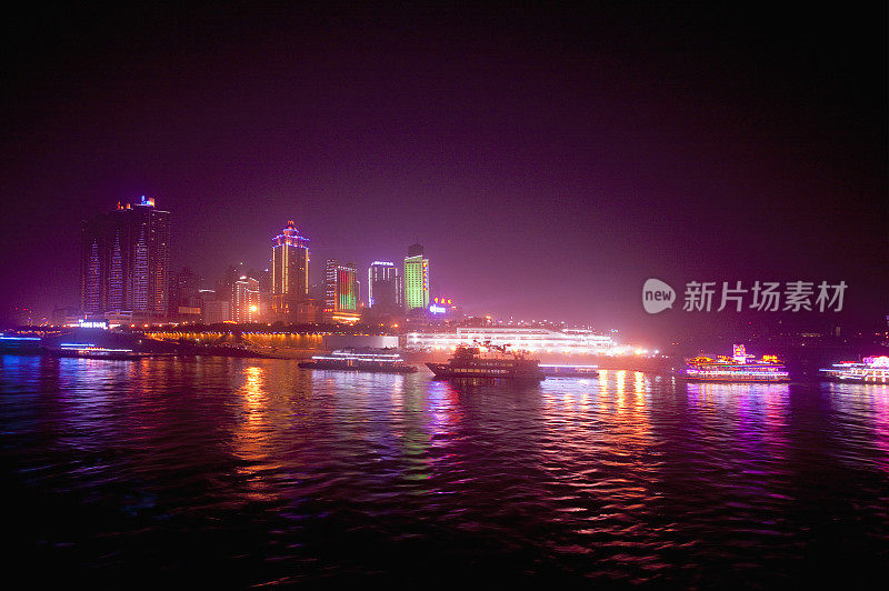 中国,重庆,两江汇流,朝天门码头