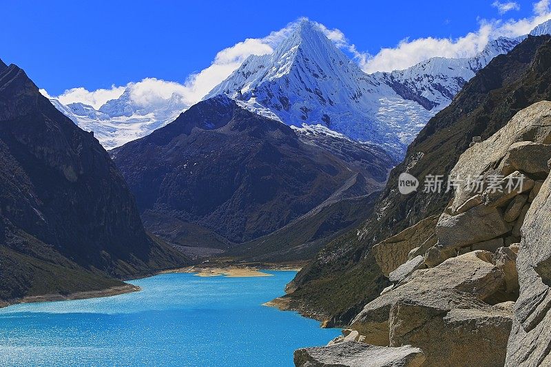 秘鲁，安卡什，卡迪勒拉布兰卡山脉的帕隆湖