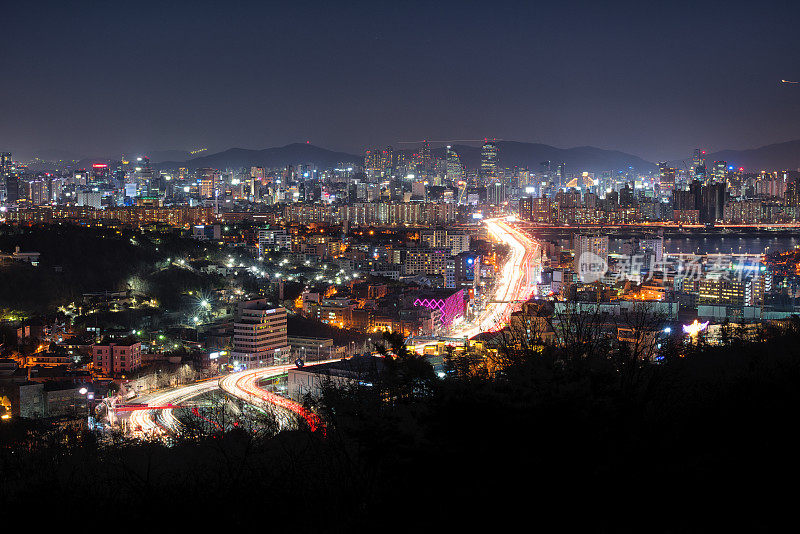 首尔的夜景