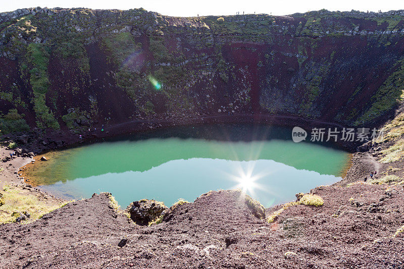 冰岛克里德火山口湖