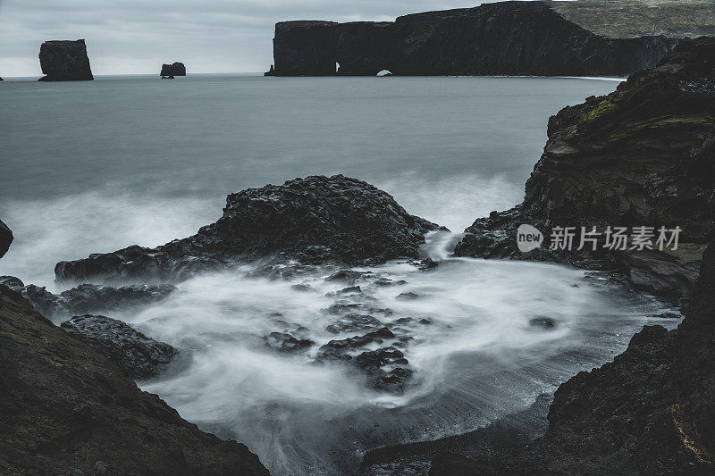 冰岛多岩石的南部海岸