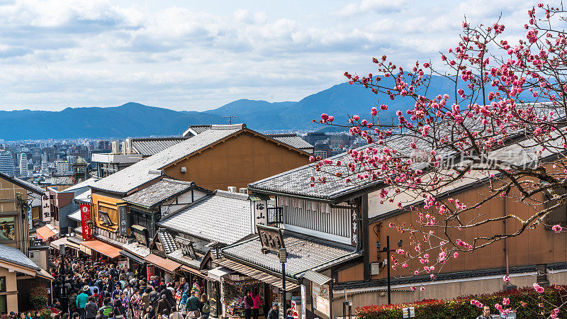 春天，日本的京都