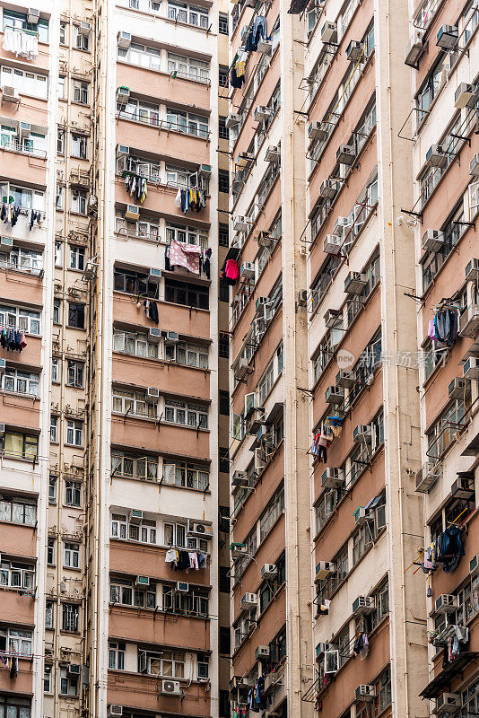 香港拥挤的房屋