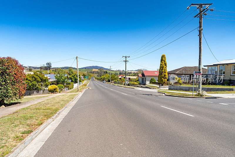 澳大利亚塔斯马尼亚州谢菲尔德镇的街景