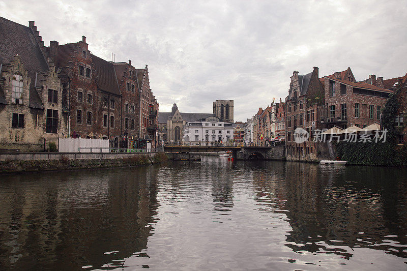 比利时，根特古城运河