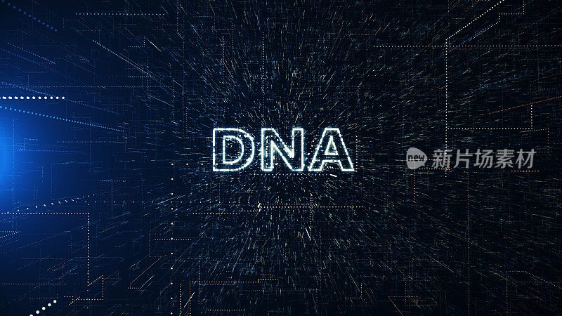 DNA，标题动画背景