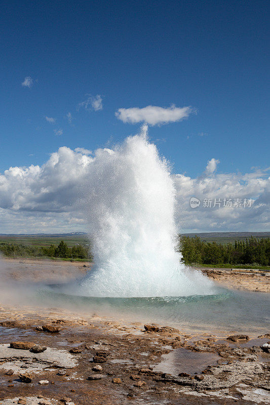 Strokkur、喷泉、冰岛